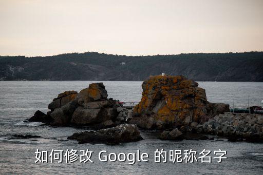 如何修改 Google 的昵称名字