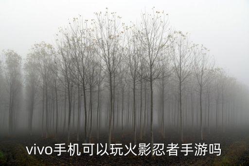 vivo手机可以玩火影忍者手游吗