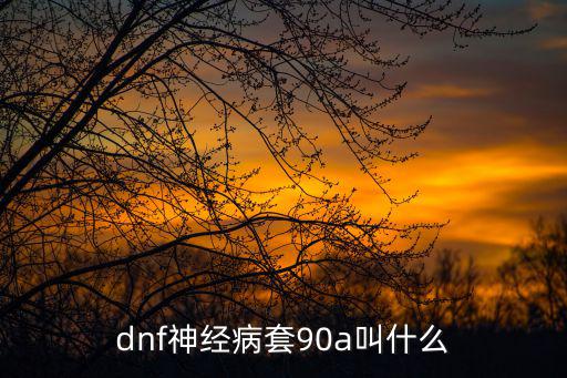 dnf神经病套90a叫什么