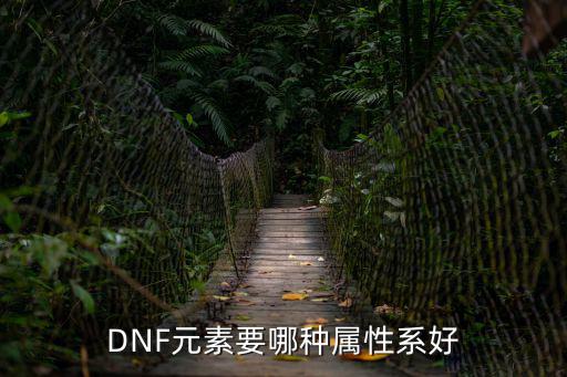 DNF元素要哪种属性系好