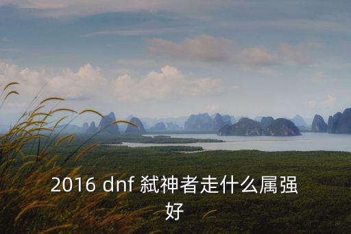 2016 dnf 弑神者走什么属强好