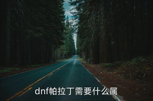 dnf帕拉丁需要什么属