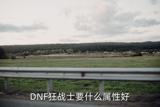 DNF狂战士要什么属性好