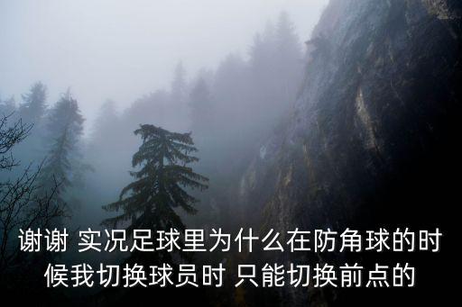 谢谢 实况足球里为什么在防角球的时候我切换球员时 只能切换前点的