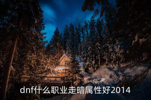 dnf什么职业暗属性最强，dnf什么职业走暗属性好2014