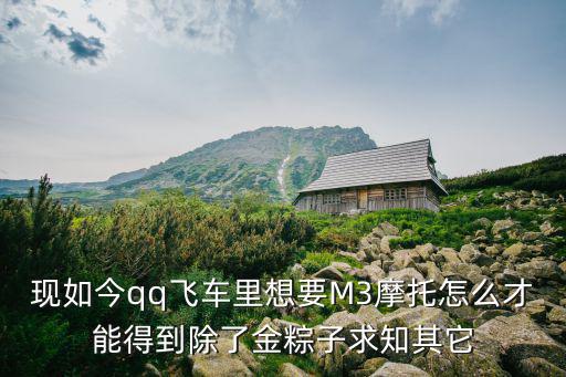 现如今qq飞车里想要M3摩托怎么才能得到除了金粽子求知其它