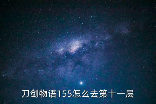 刀剑物语155怎么去第十一层