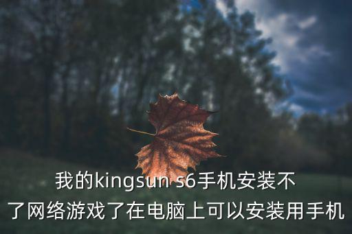 我的kingsun s6手机安装不了网络游戏了在电脑上可以安装用手机