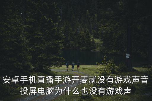 安卓手机直播手游开麦就没有游戏声音投屏电脑为什么也没有游戏声