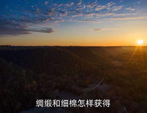 黑色沙漠手游领地棉花怎么获得，绸缎和细棉怎样获得