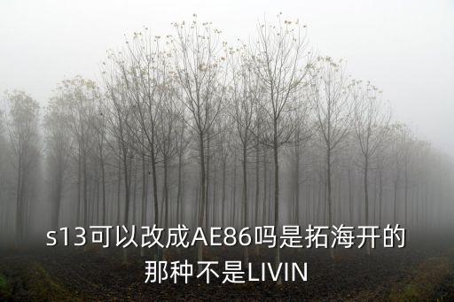 s13可以改成AE86吗是拓海开的那种不是LIVIN