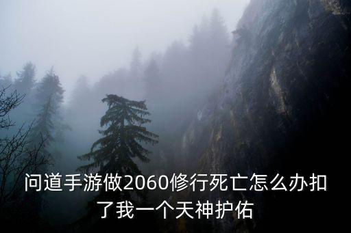 问道手游做2060修行死亡怎么办扣了我一个天神护佑