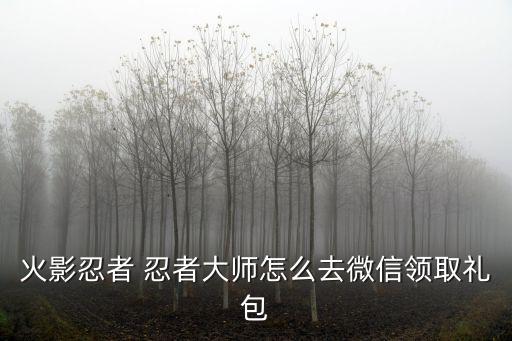 火影忍者 忍者大师怎么去微信领取礼包