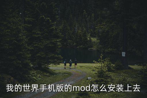 我的世界手机版的mod怎么安装上去