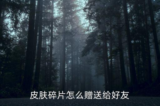 皮肤碎片怎么赠送给好友