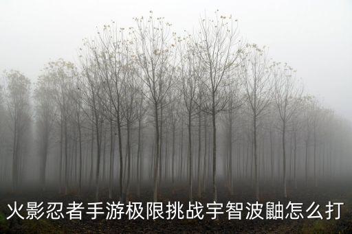 火影忍者手游极限挑战宇智波鼬怎么打