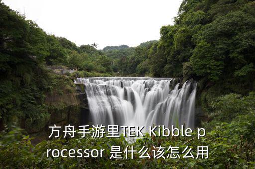 方舟手游里TEK Kibble processor 是什么该怎么用