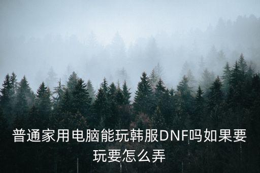 电脑上面怎么玩地下城韩服手游，DNF手游如何在电脑上玩