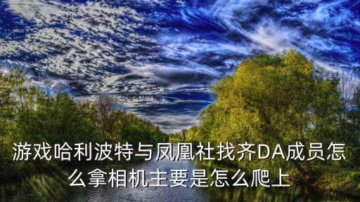 游戏哈利波特与凤凰社找齐DA成员怎么拿相机主要是怎么爬上