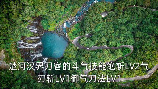 楚河汉界刀客的斗气技能绝斩LV2气刃斩LV1御气刀法LV1