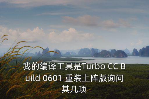 我的编译工具是Turbo CC Build 0601 重装上阵版询问其几项