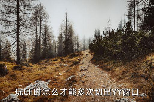 玩CF时怎么才能多次切出YY窗口