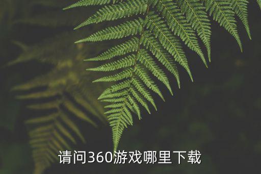 请问360游戏哪里下载