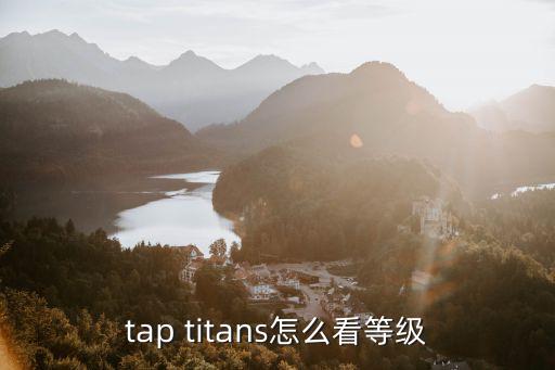 tap titans怎么看等级