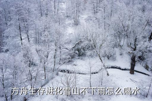 方舟生存进化雪山不下雨怎么喝水