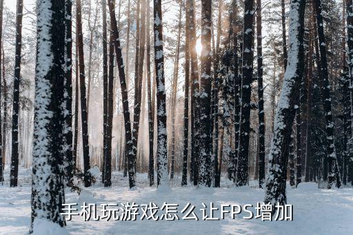 手机玩游戏怎么让FPS增加