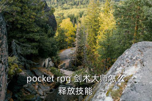 pocket rpg 剑术大师怎么释放技能