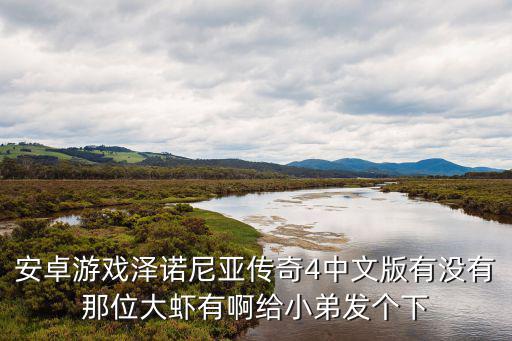 安卓游戏泽诺尼亚传奇4中文版有没有那位大虾有啊给小弟发个下