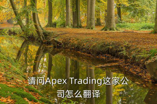 请问Apex Trading这家公司怎么翻译