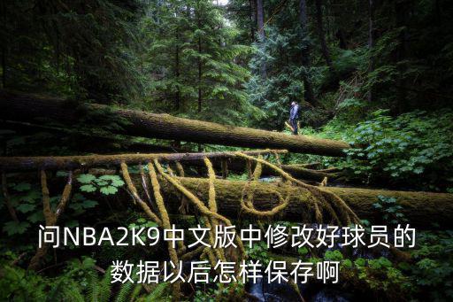 问NBA2K9中文版中修改好球员的数据以后怎样保存啊