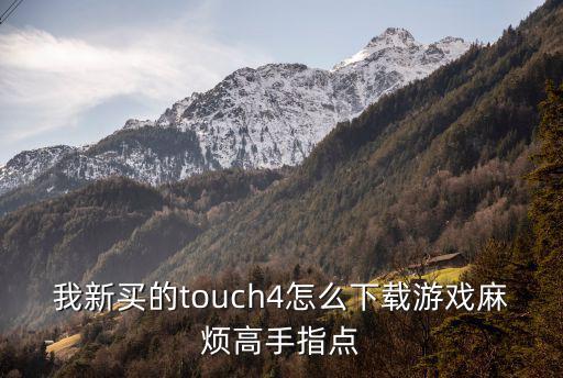 我新买的touch4怎么下载游戏麻烦高手指点