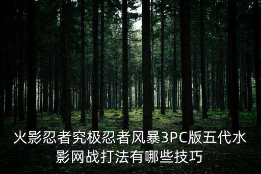 火影忍者手游五战怎么打，求问下战极姬5大合战怎么打