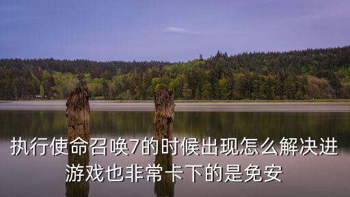 执行使命召唤7的时候出现怎么解决进游戏也非常卡下的是免安