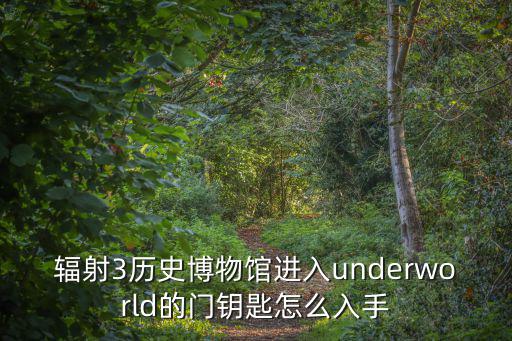 辐射3历史博物馆进入underworld的门钥匙怎么入手