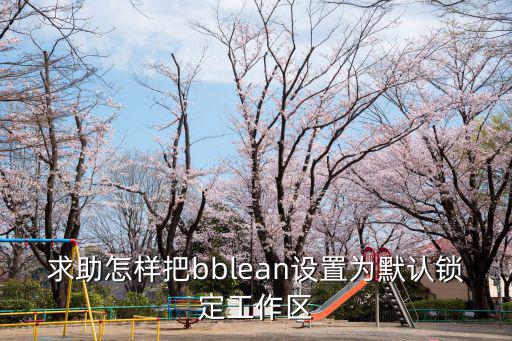 求助怎样把bblean设置为默认锁定工作区