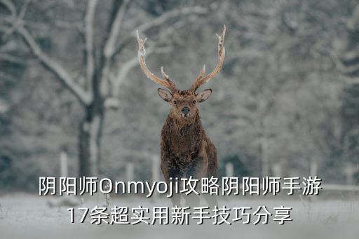 阴阳师Onmyoji攻略阴阳师手游17条超实用新手技巧分享