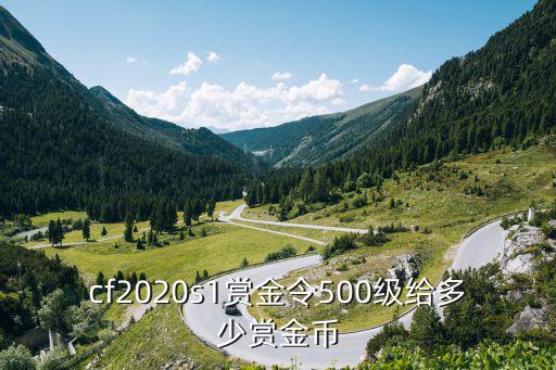 cf2020s1赏金令500级给多少赏金币