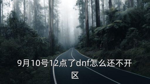 9月10号12点了dnf怎么还不开区