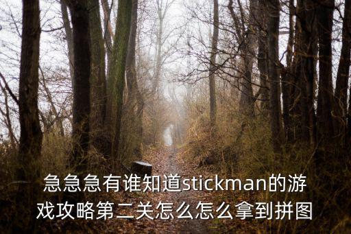 急急急有谁知道stickman的游戏攻略第二关怎么怎么拿到拼图