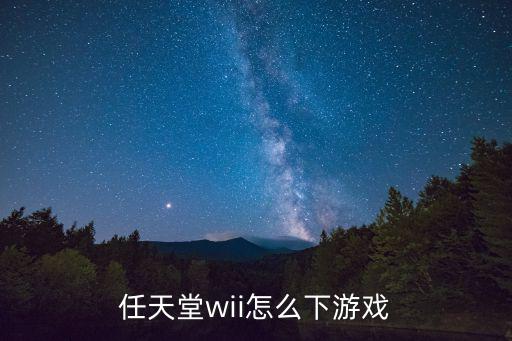 任天堂wii怎么下游戏