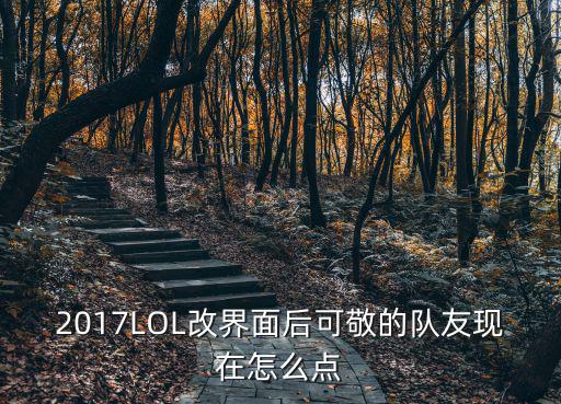 2017LOL改界面后可敬的队友现在怎么点