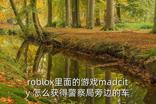 roblox里面的游戏madcity 怎么获得警察局旁边的车