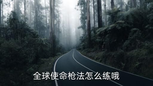 全球使命枪法怎么练哦