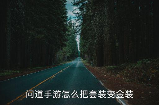 问道手游怎么把套装变金装