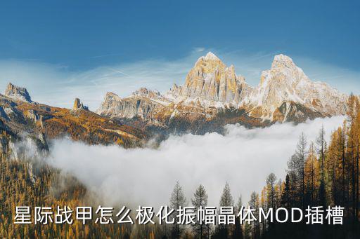 星际战甲怎么极化振幅晶体MOD插槽