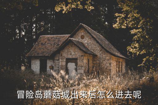 冒险岛蘑菇城出来后怎么进去呢